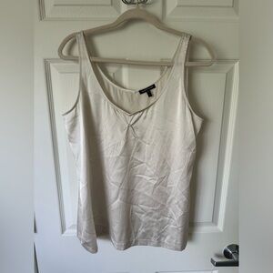 EILEEN FISHER Silk Cream Blouse.